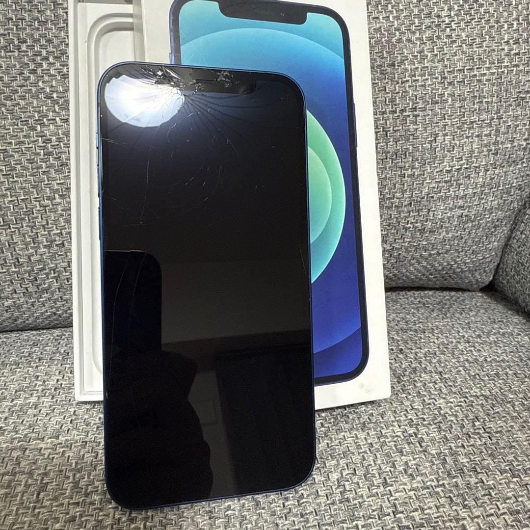 Apple iPhone 12 128G 青色 本体 充電器、箱付き