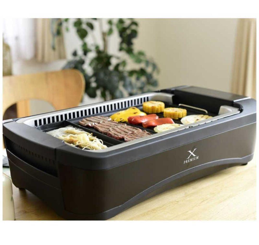 鉄板プレート　吸煙グリル　電気