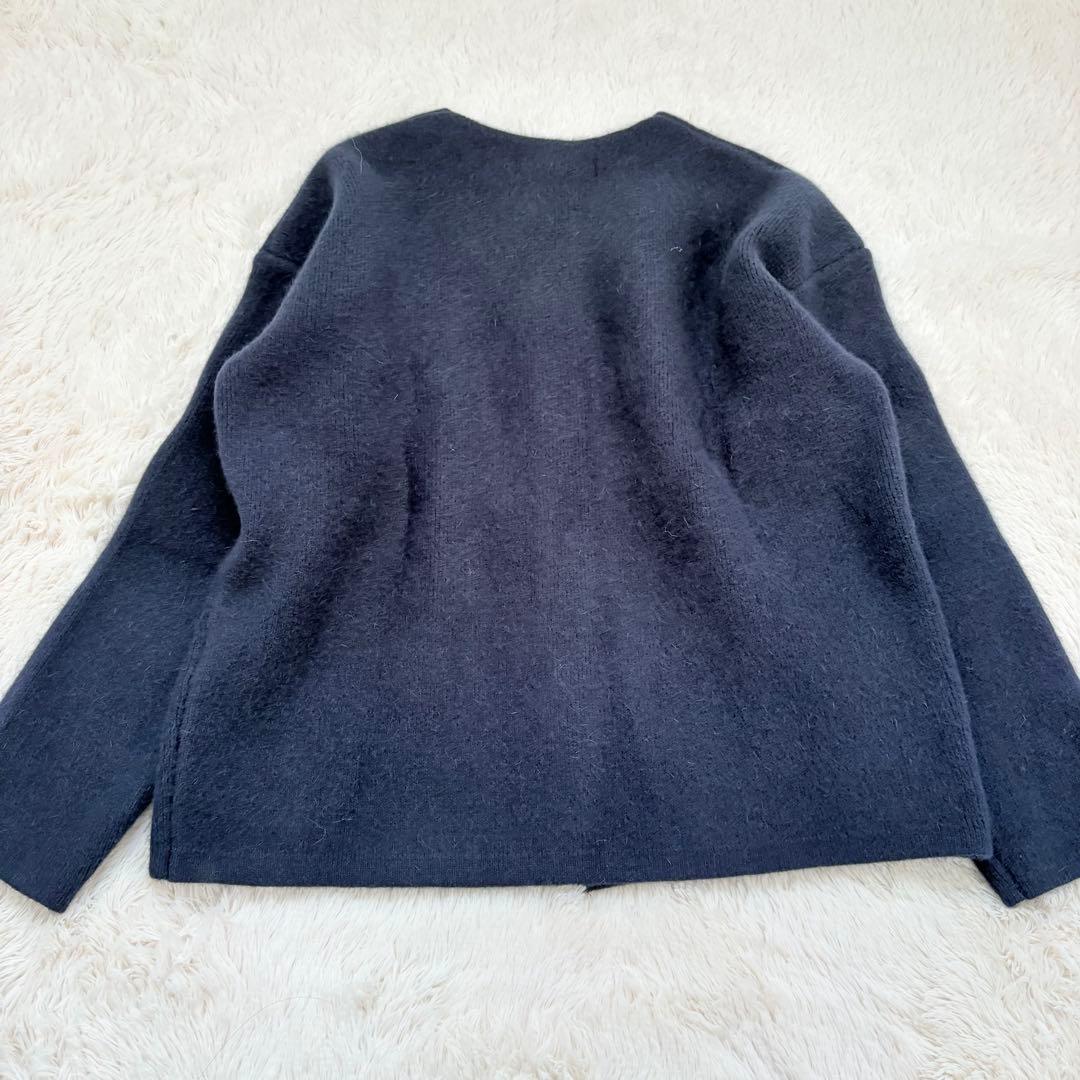 美品✨24AW✨ナノユニバース　ウォッシャブルフォックスリバーニットジャケット