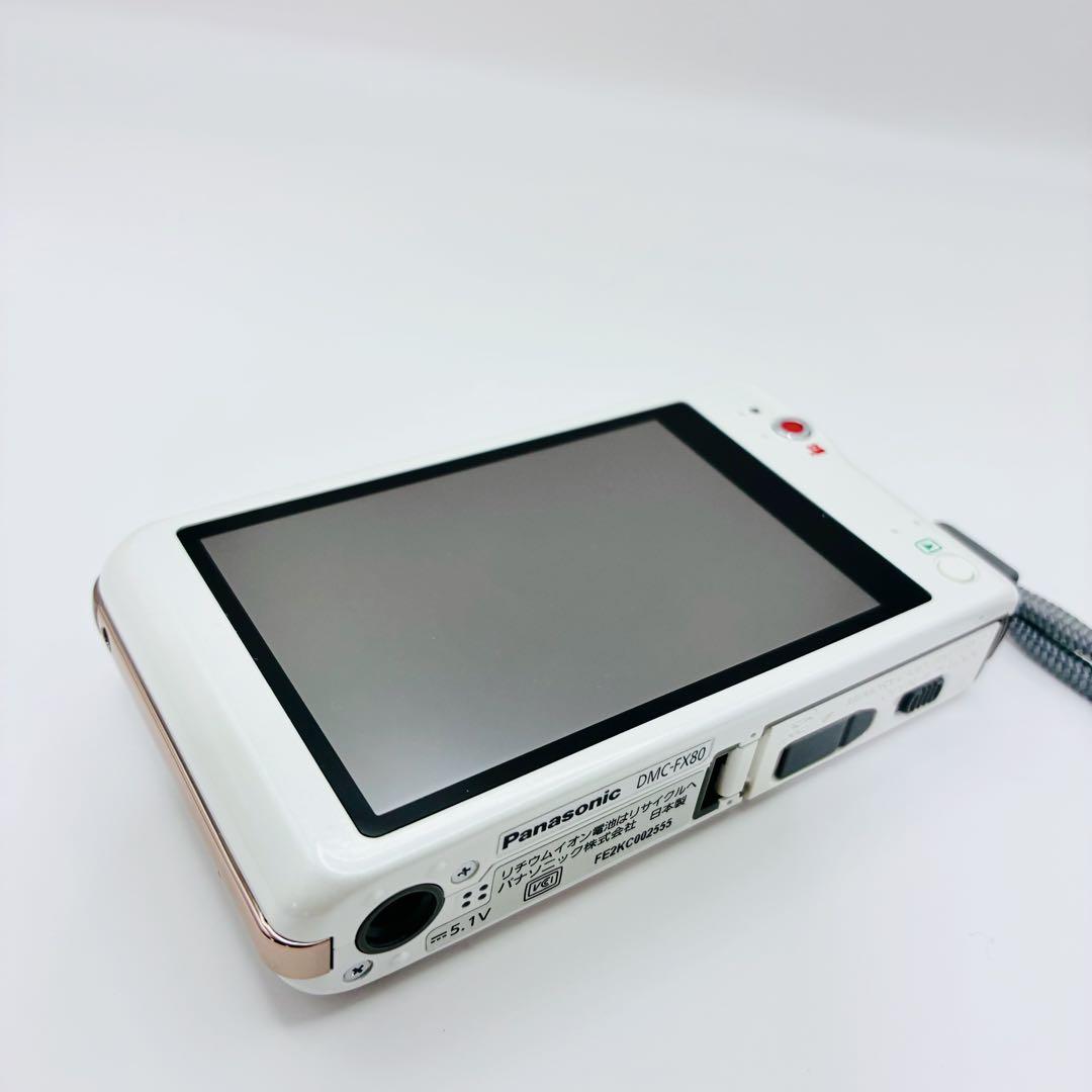 美品 Panasonic LUMIX DMC-FX80 ホワイト ピンクゴールド