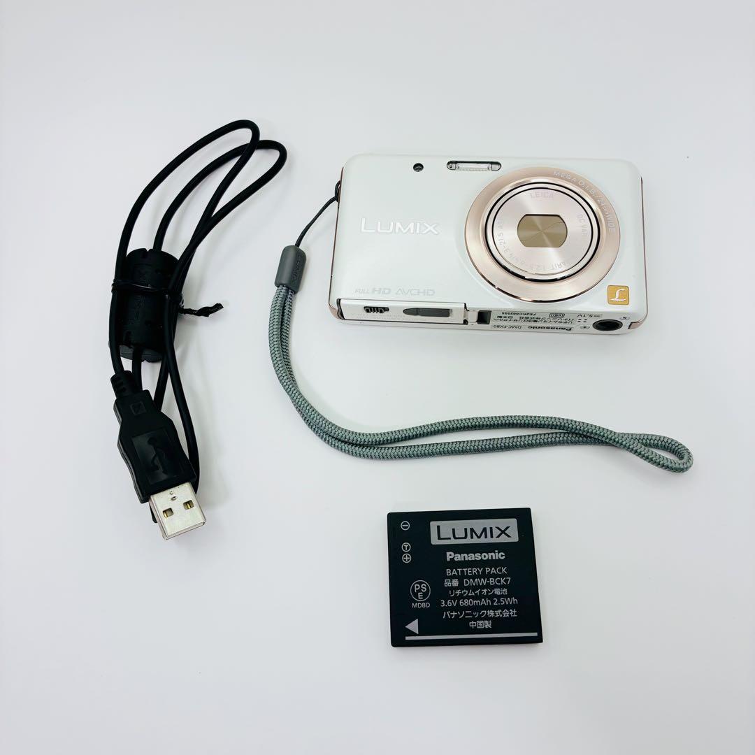 美品 Panasonic LUMIX DMC-FX80 ホワイト ピンクゴールド