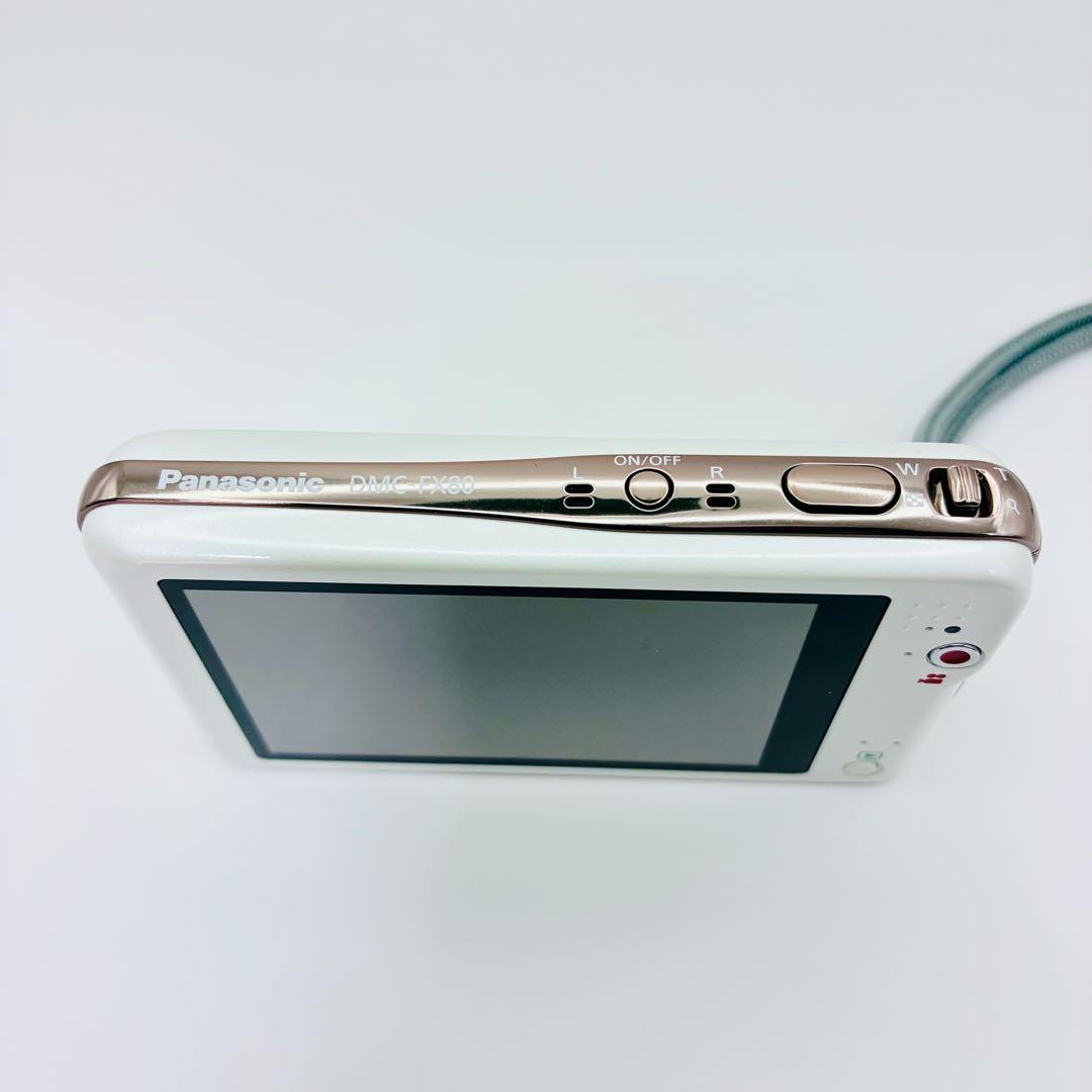 美品 Panasonic LUMIX DMC-FX80 ホワイト ピンクゴールド