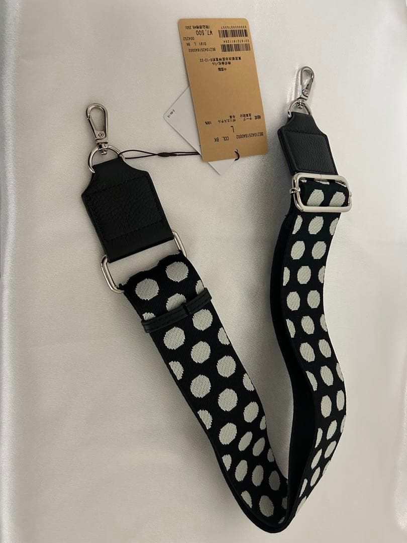 【新品未使用】BEARDSLEY レザーボディバック＆付け替えドット柄ベルト