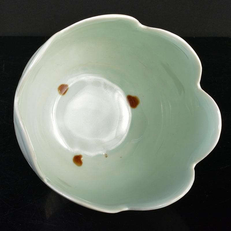 中国　影青　神獣摘　執壷　水注　輪花鉢　2点まとめて　時代箱付　M　R6422B