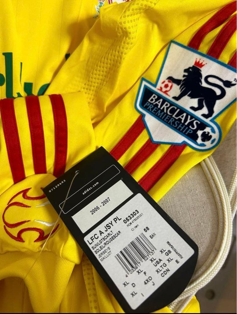 激レア　リバプール 06/07 アウェイ長袖ユニフォーム タグ付新品　クラウチ