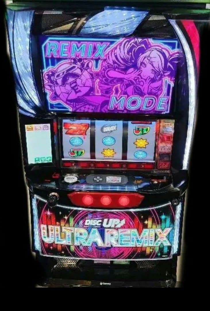 パチスロ実機 ディスクアップ ULTRAREMIX オートプレイスマスロユニット