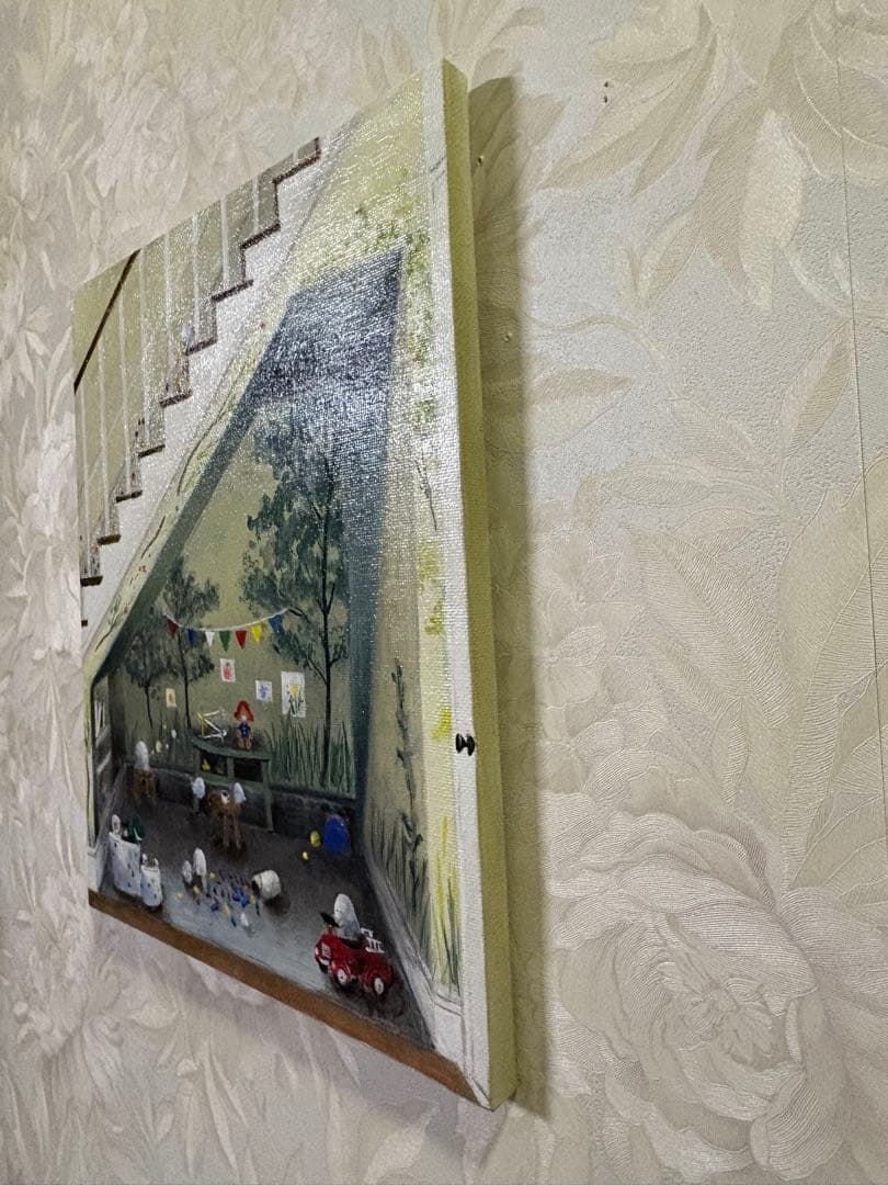 House sitting アクリル画　F3