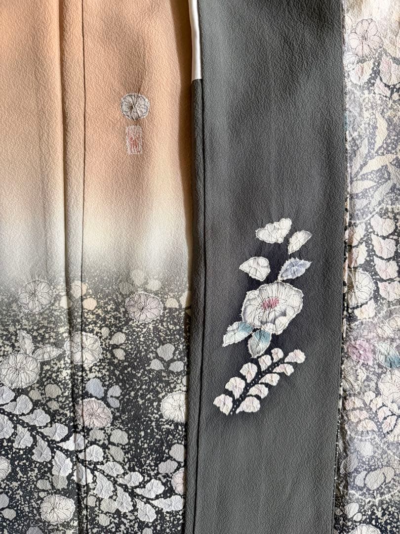 訪問着フルセット　辻ヶ花　翠山工房　落款入り