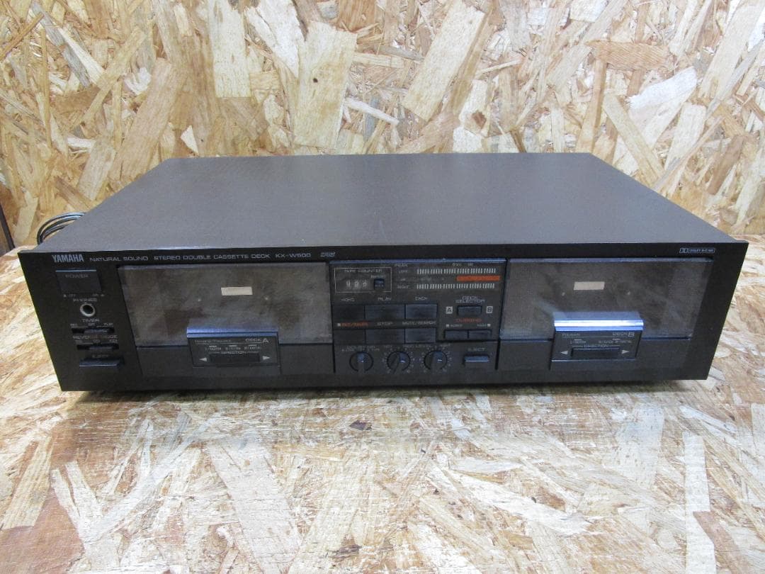 （希少・動作品）ヤマハカセットデッキKX-W500　ダブルリバースカセットデッキ