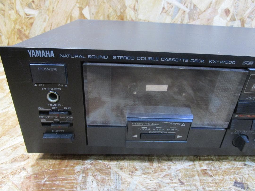（希少・動作品）ヤマハカセットデッキKX-W500　ダブルリバースカセットデッキ