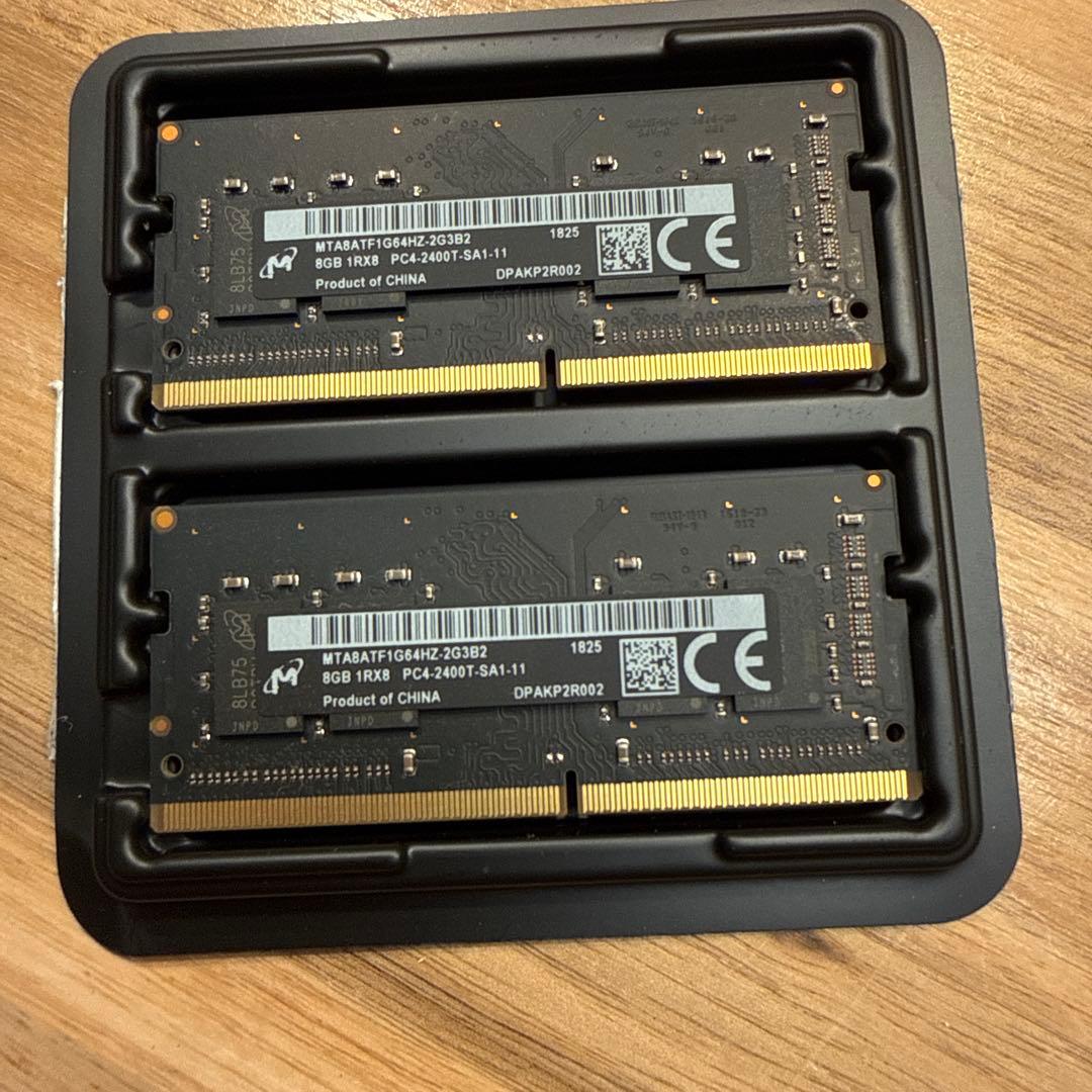 SODIMM DDR4 iMac純正メモリー 8GB 2枚 PC4-2400T