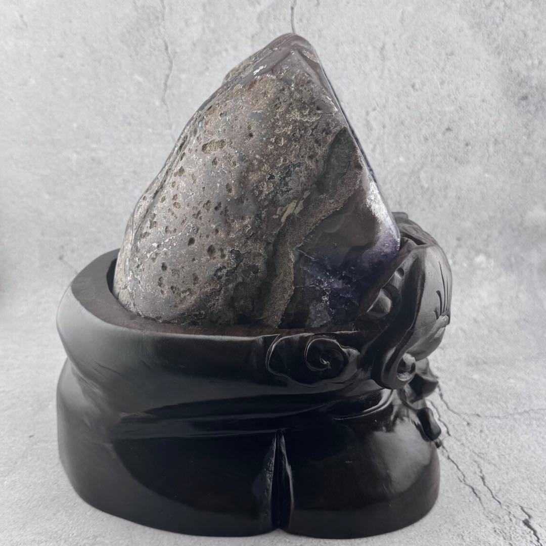 G-130天然アメジストクラスタードーム 原石 天然石 パワーストーン