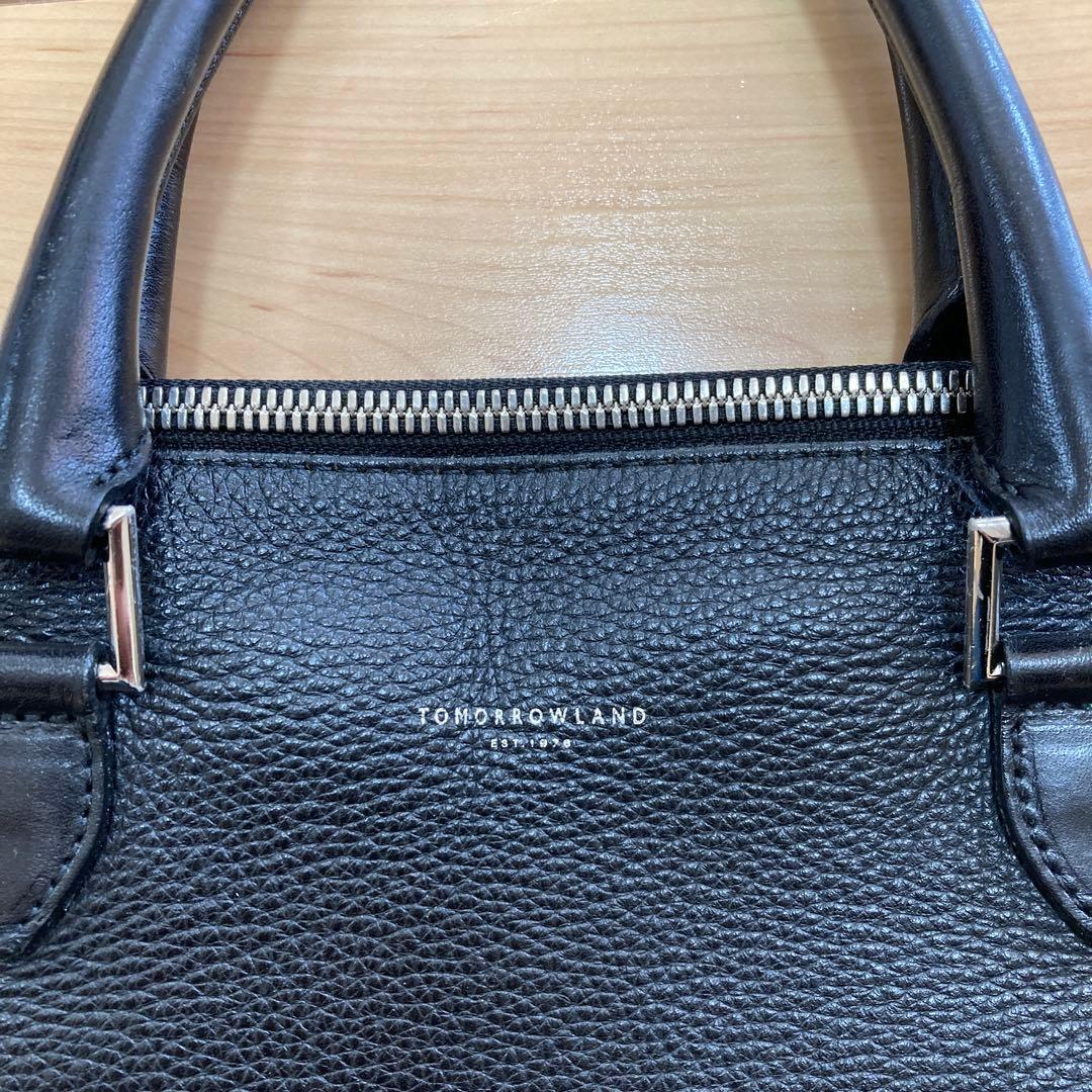 TOMORROWLAND ビジネスバッグ ブラック レザー
