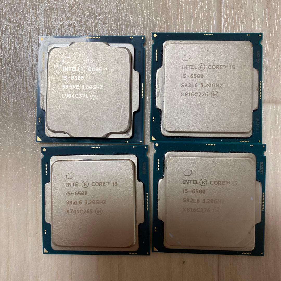 CPU- i5-8500/1枚 CPU-i5-6500/3枚
