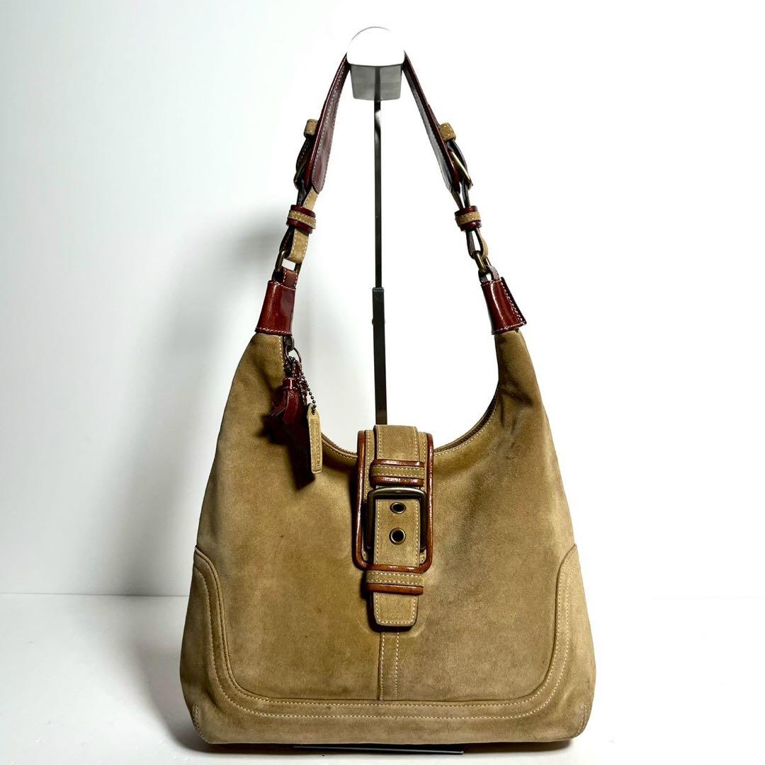 バッグ COACH Hampton Suede Soho Shoulder Bag