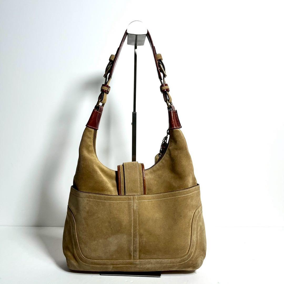 バッグ COACH Hampton Suede Soho Shoulder Bag
