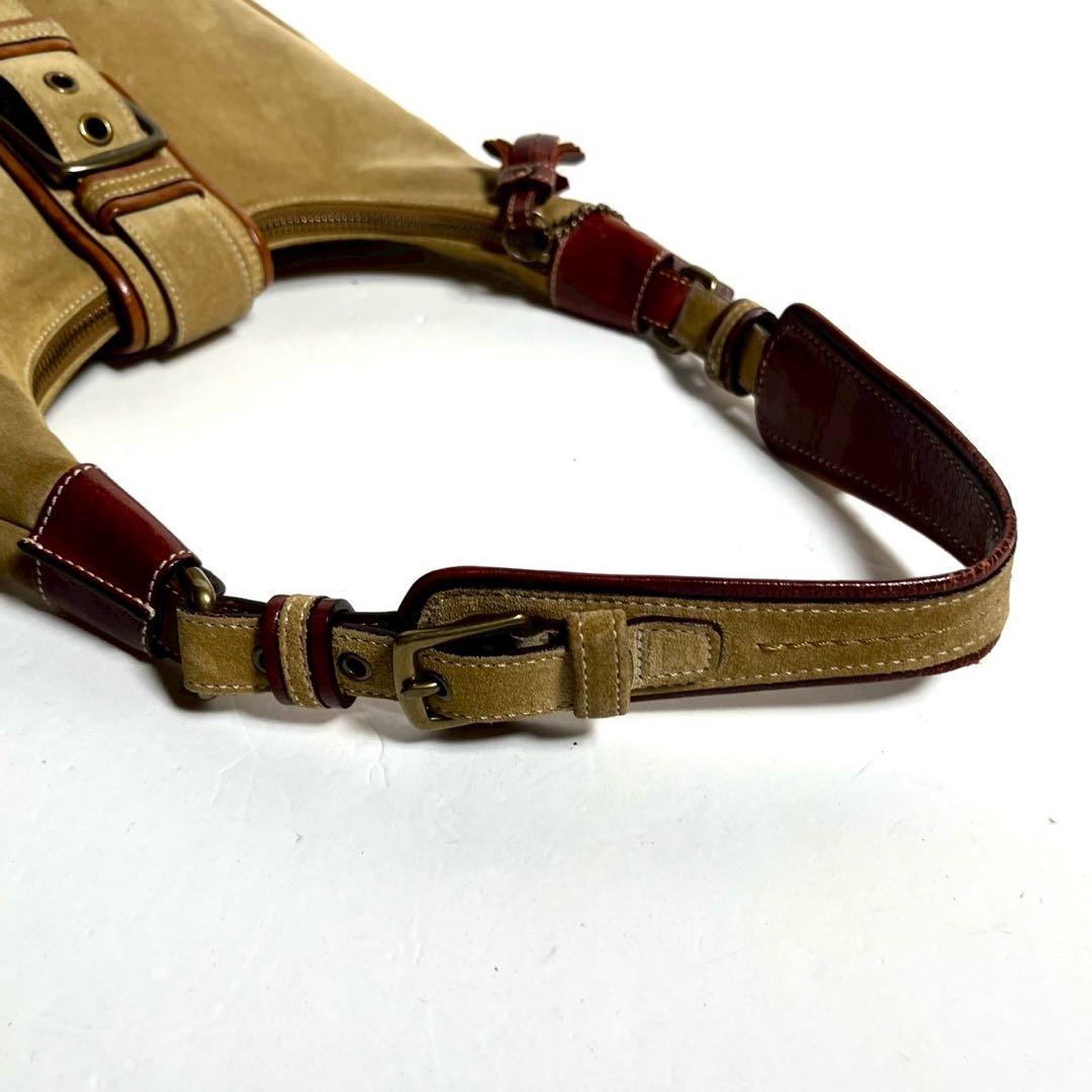バッグ COACH Hampton Suede Soho Shoulder Bag