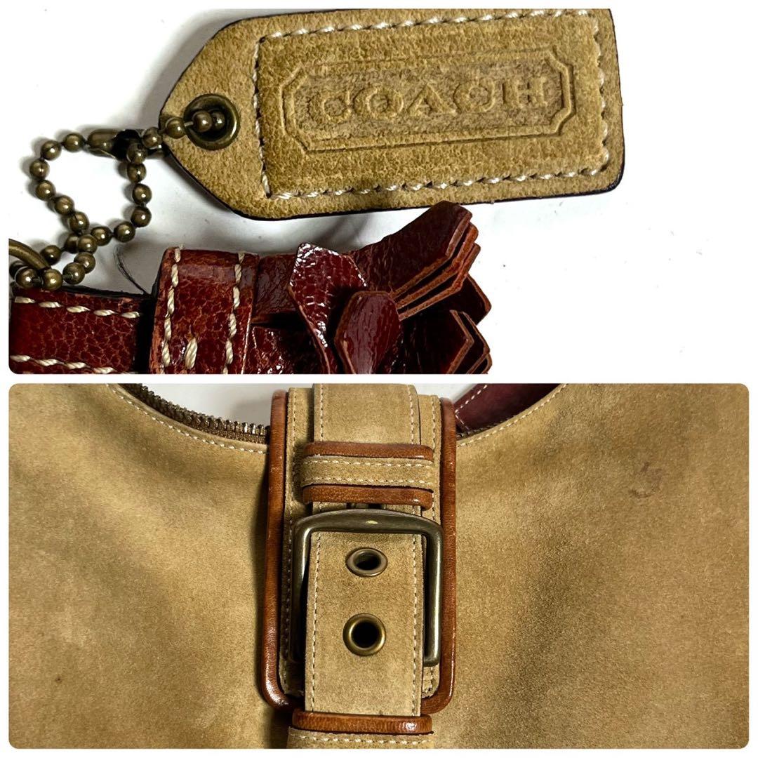バッグ COACH Hampton Suede Soho Shoulder Bag