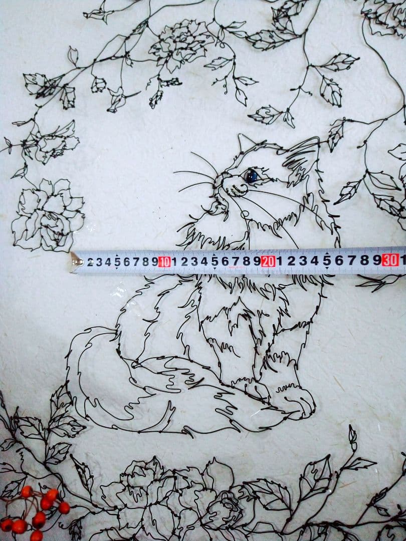 そらページ　つる薔薇　猫　（小鳥追加）