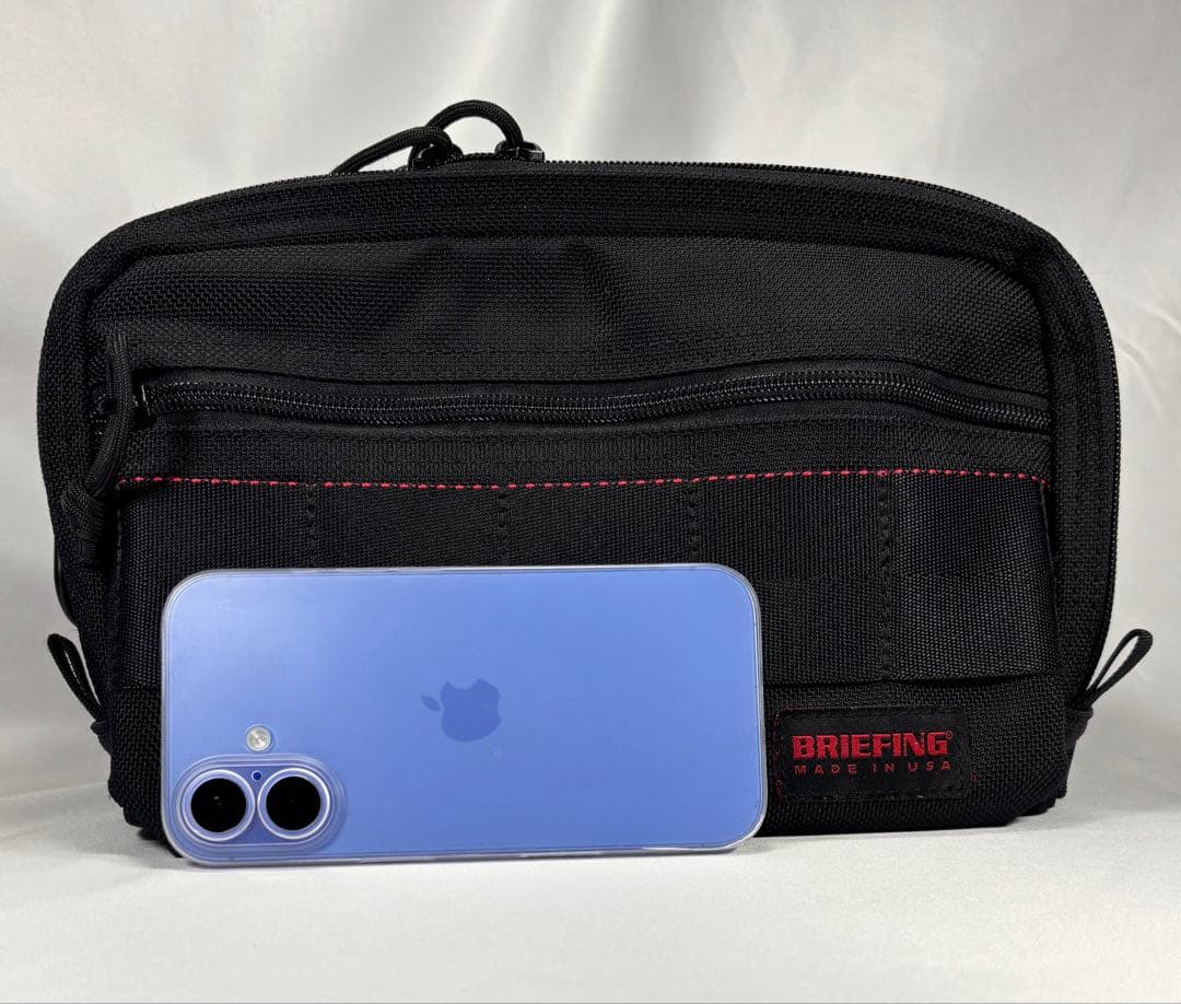 【美品】BRIEFING ショルダーバッグ MADE IN USA ブラック 黒