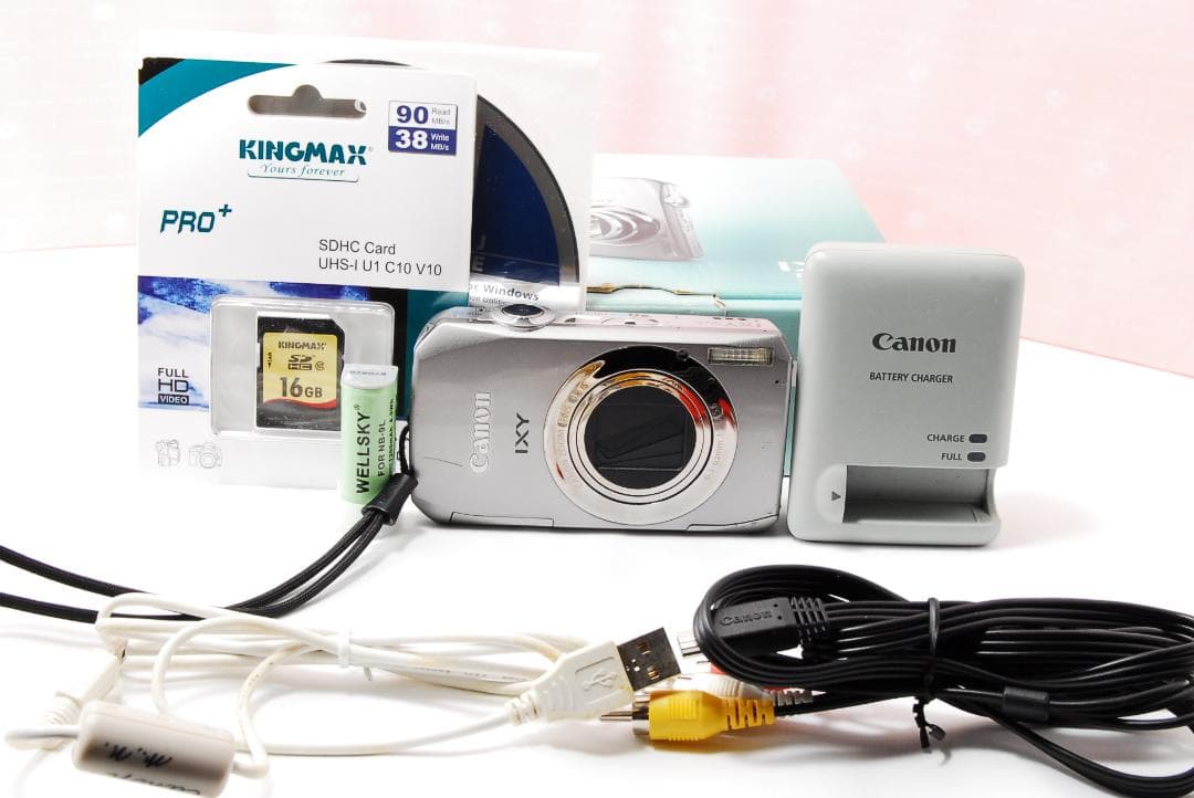 〓コンパクトデジカメ〓キヤノン CANON IXY 50S 大容量メモリカード付