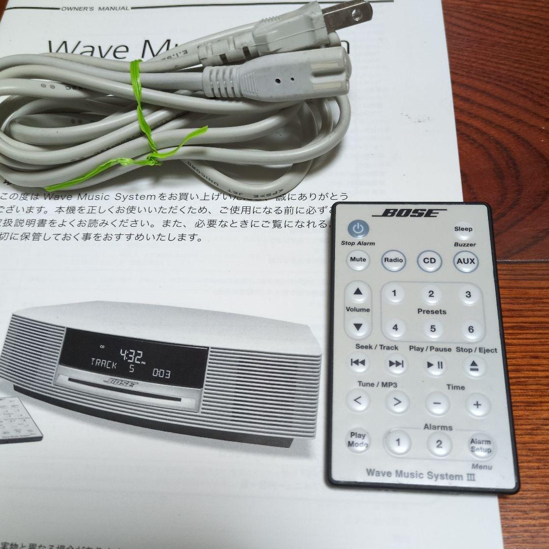 Bose Wave Music SystemⅢ完動品純正リモコン·コード取説