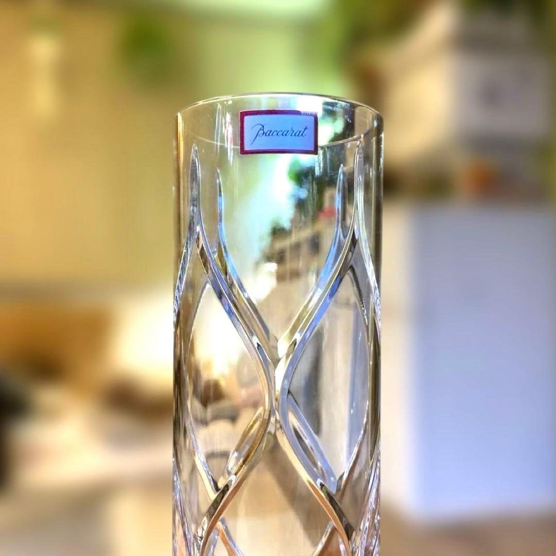 バカラ 美品 Baccarat 花瓶 一輪挿し クリスタル 高さ20cm