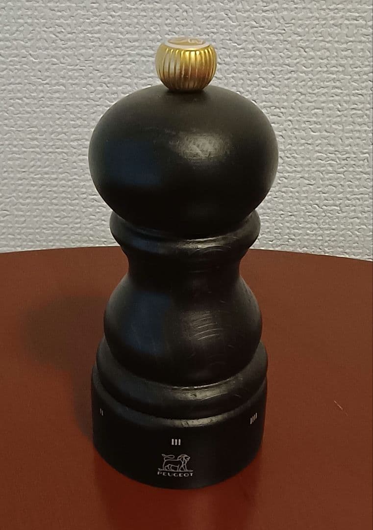 PEUGEOTプジョー ソルトミル12cm チョコ ペッパーミル トレイセット