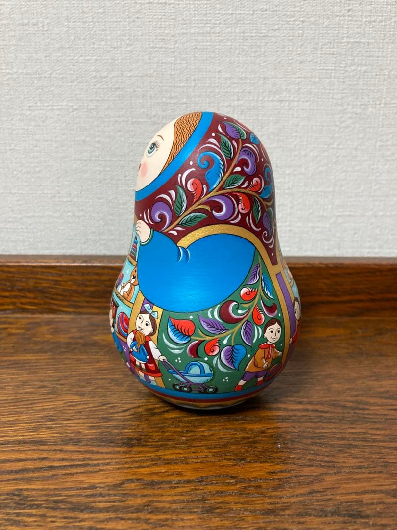 ロシア雑貨☆起き上がりこぼし♪『Toy shop』マトリョーシカ オリガ作
