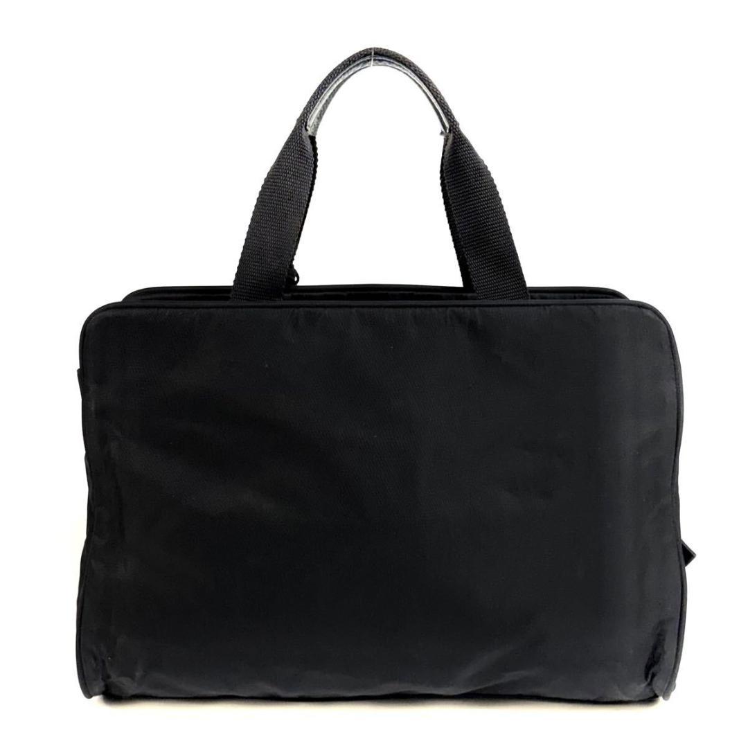 【美品】 PRADA テスーナイロン ビジネスバッグ イタリア製 カデナ付