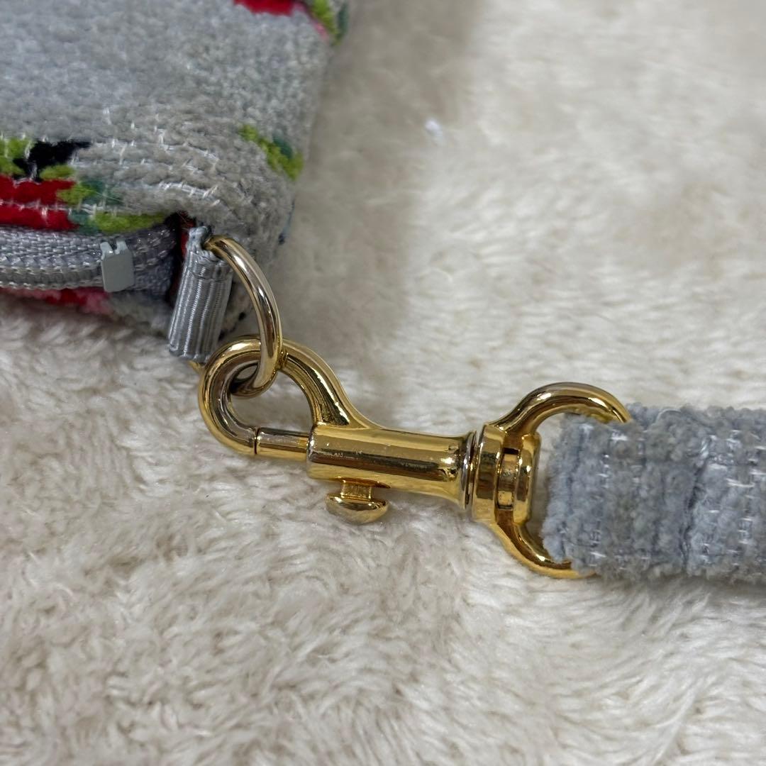 【希少】FEILER × familiar コラボ ショルダーバッグ グレー