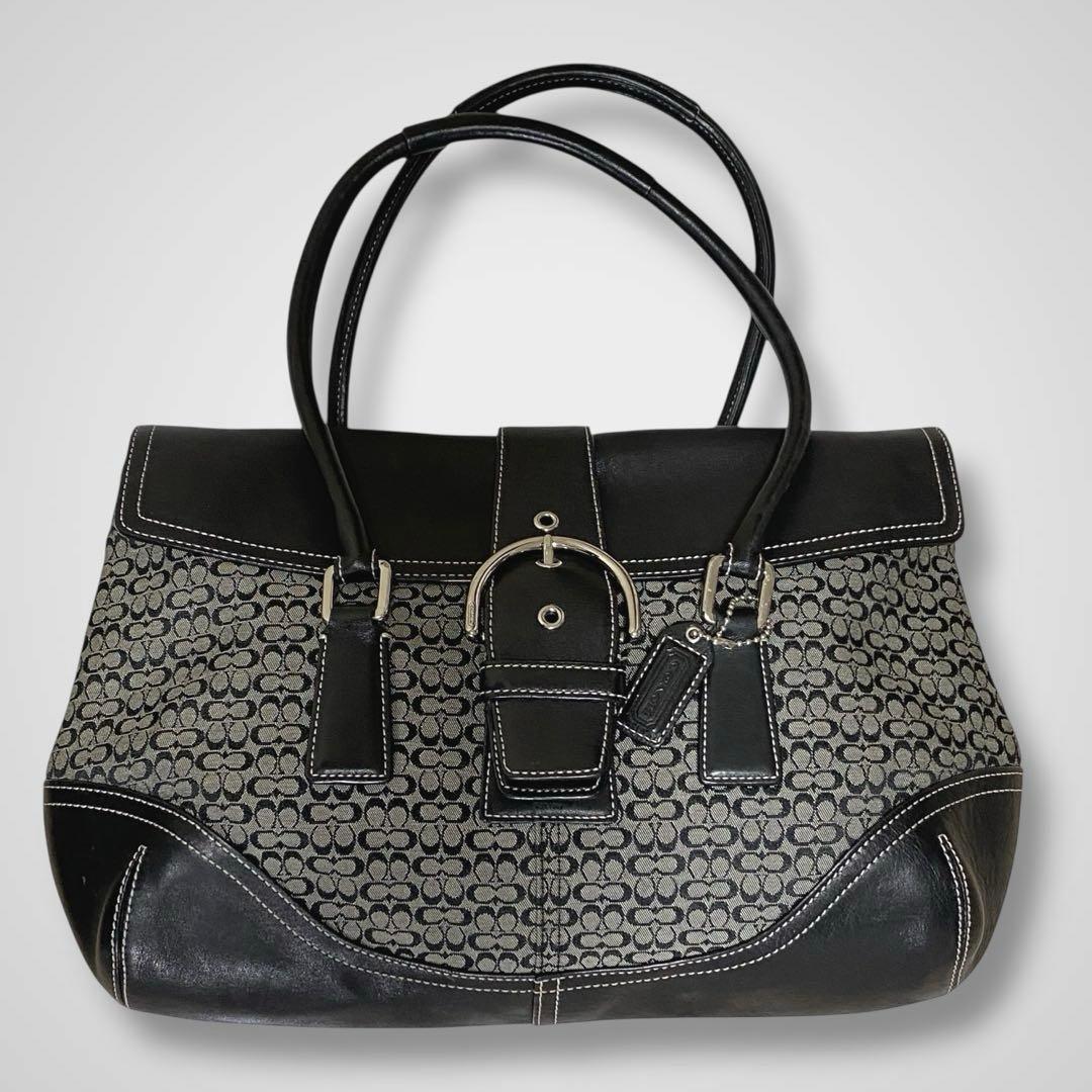 極美品 coach archive vintage old soho bag 黒