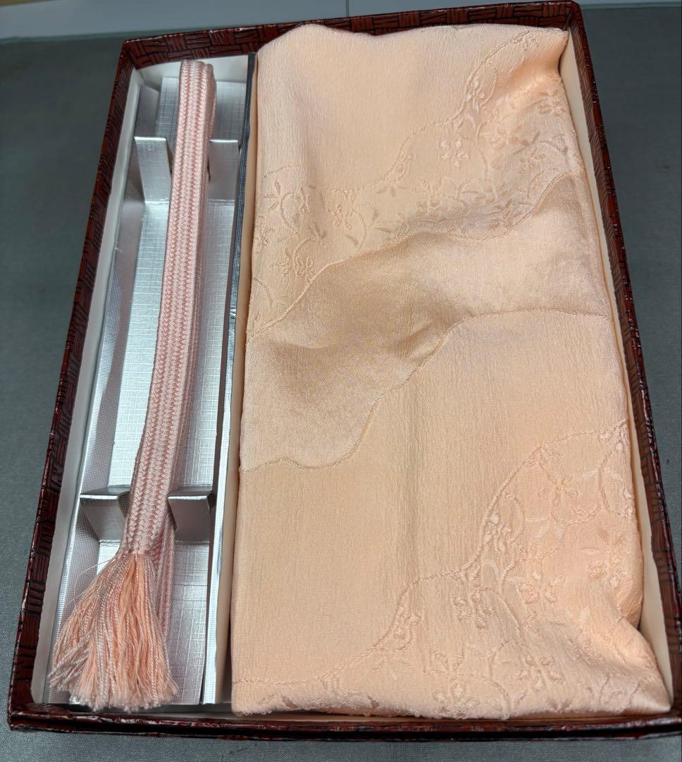 正絹訪問着4点フルセット 訪問着　袋帯　帯締め　帯揚げ