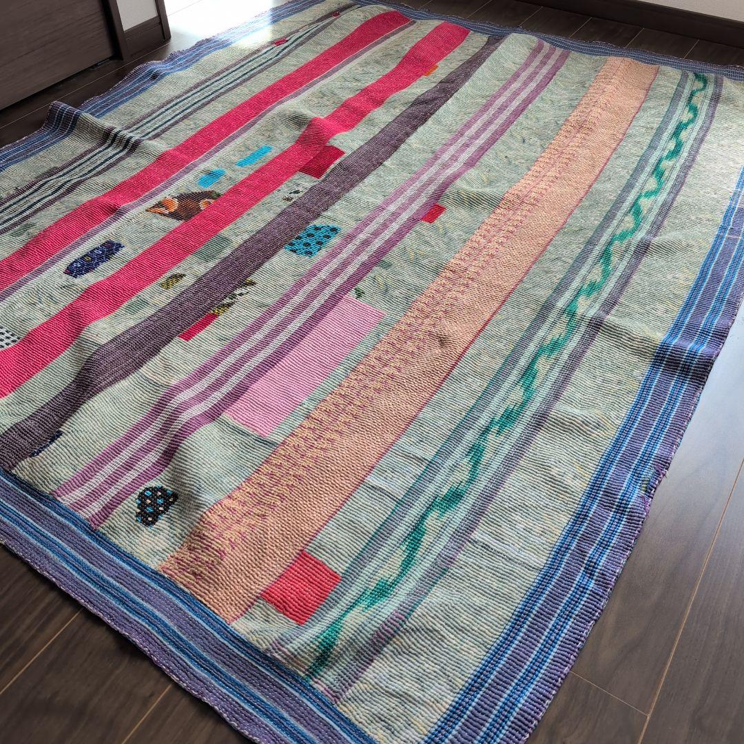 ボヘミアンインテリア ヴィンテージカンタキルト ラリーキルト 617