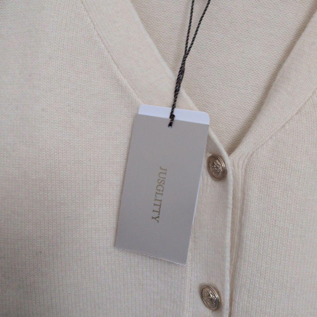 新品 JUSGLITTY〈美香さんコラボ〉カーデ×ペプラムワンピSET