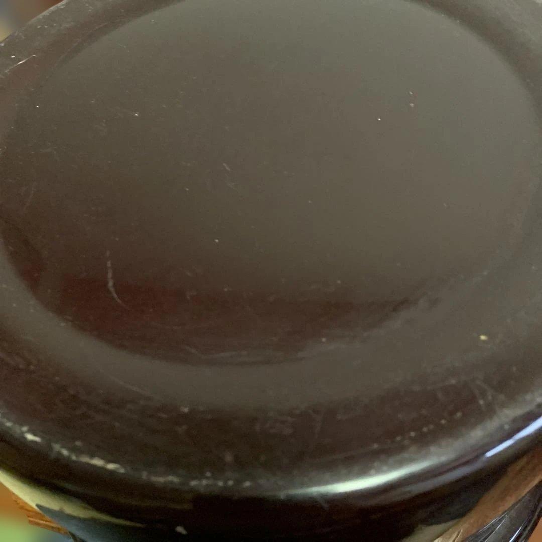 【中古】紫色の土鍋 金属製蓋付き19-375