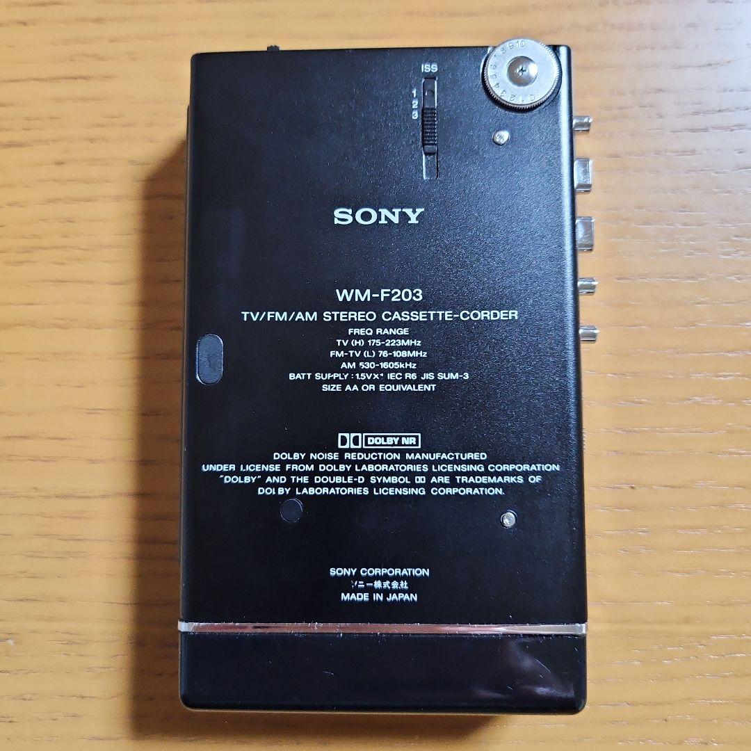Sony Walkman WM-F203 カセットプレイヤー動作確認済み