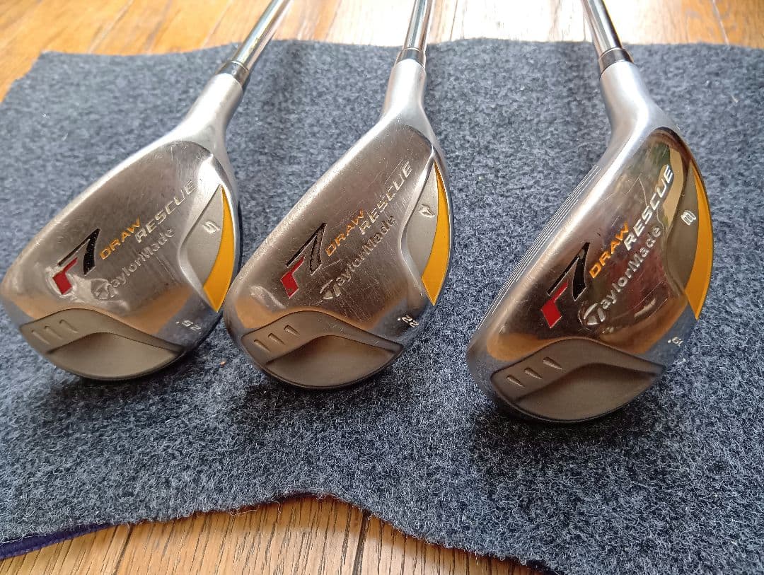 テーラーメイド ユーティリティ r7 draw レスキュー GS75 3本