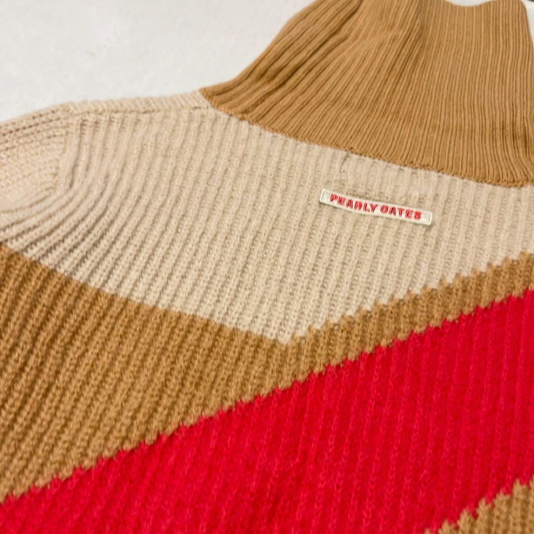 極美品　近年　パーリーゲイツ　セットアップ　アーガイル　PG柄　ニット　スカート