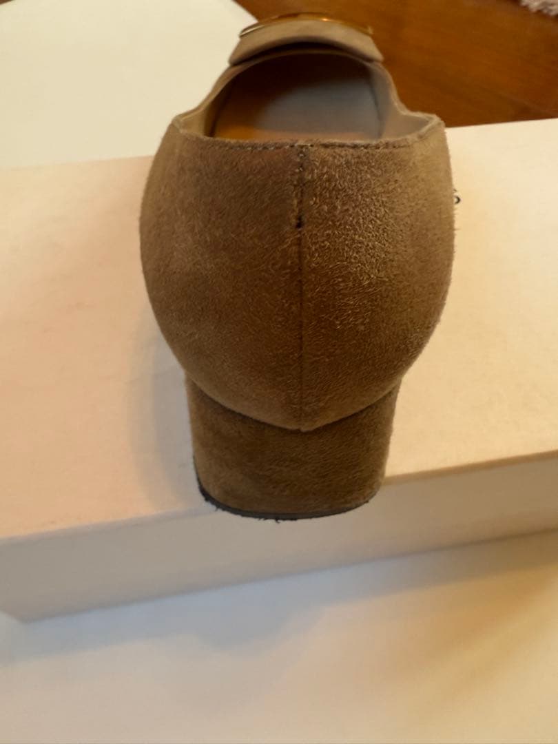 【セルジオロッシ】フラットシューズ スエード ベージュ　36.5