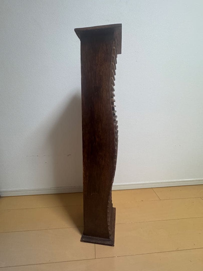 アジア　アンティーク　木製DVDラック