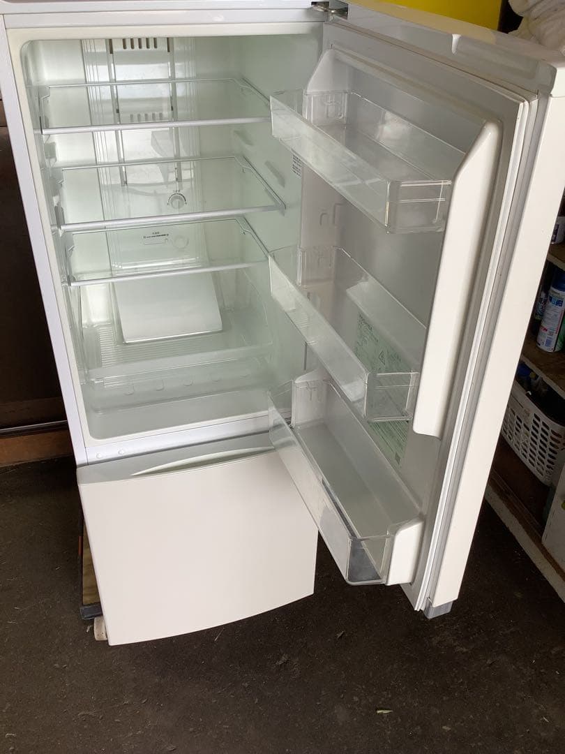 東芝 2ドア冷蔵庫 GR-P15BS(W) 2018年製 153L ホワイト