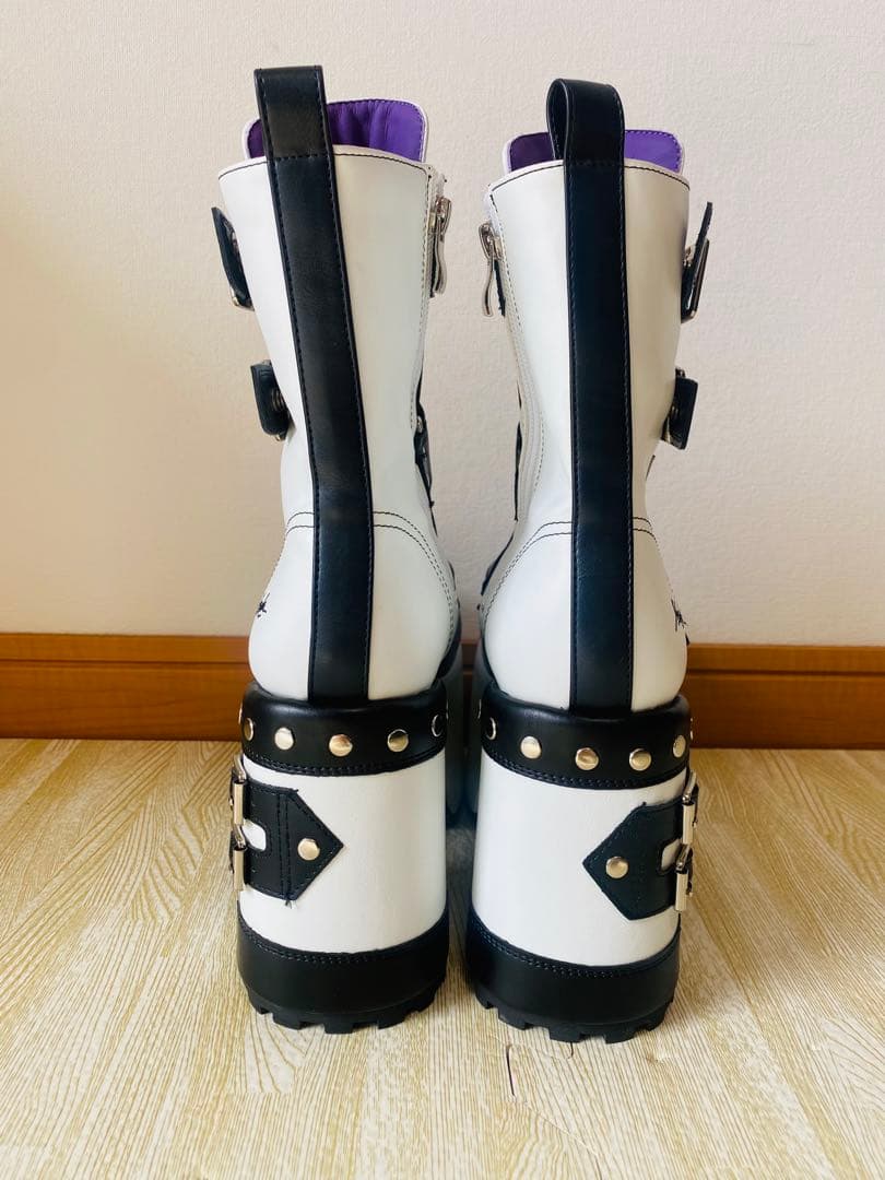 9194.【極美品】完売サイズ!! YOUSUKE 厚底 ベルト 鋲打ち ブーツ