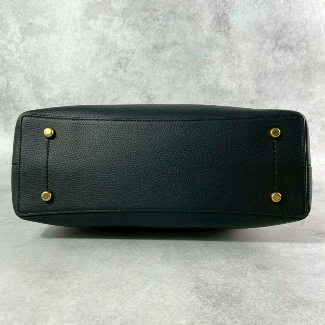 極美品 コーチ ウィロウ 2way ショルダーバッグ ビジネスバッグ レザー 黒