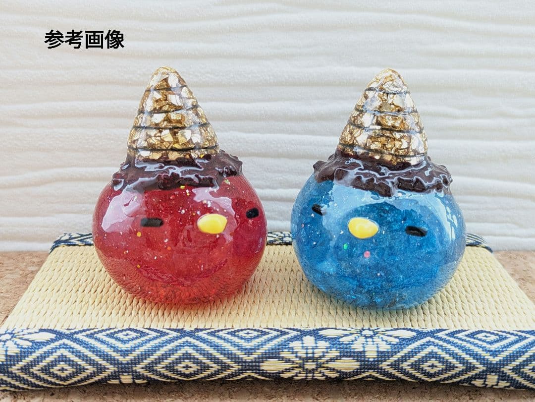 【つる927】ゴールドルチルクォーツのうんこちゃん形オルゴナイト☆他３点