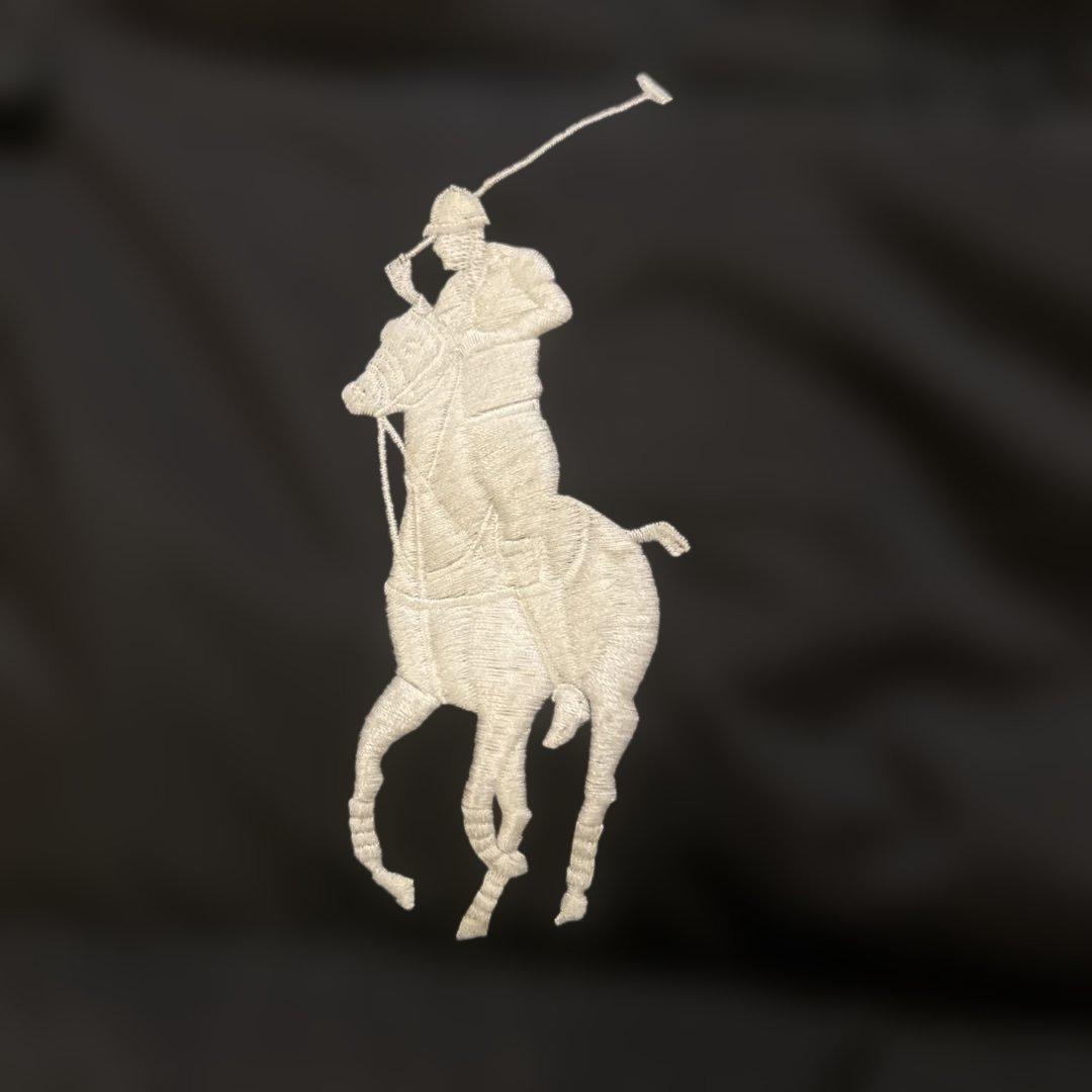 ラルフローレン ビッグポニー ダウンジャケット 刺繍ロゴ ブラック