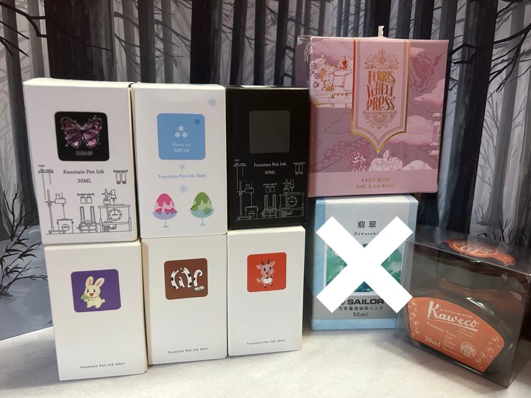 万年筆 ガラスペン インク とのりむ 文具館コバヤシ等 セット