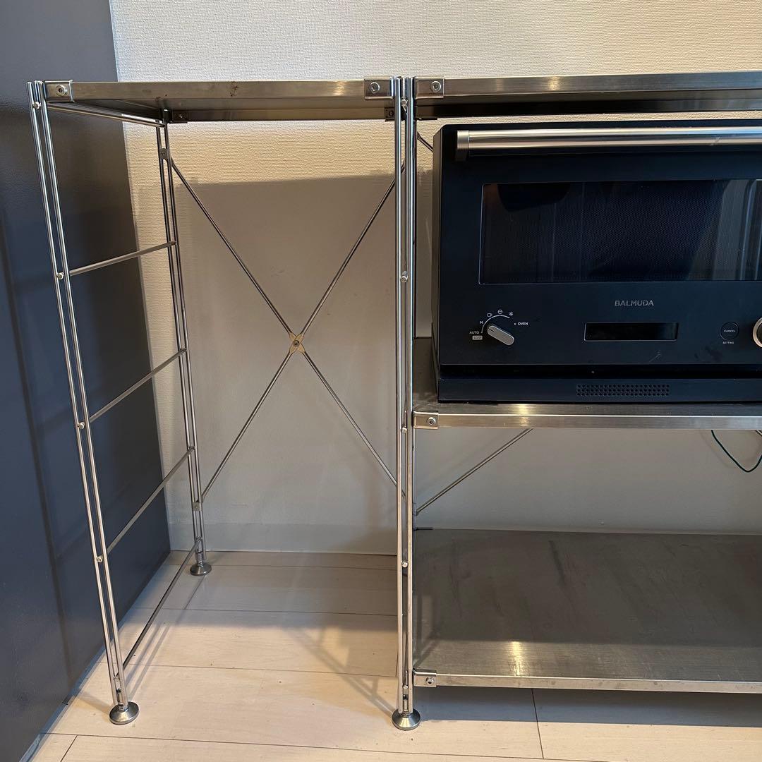 【3/26まで出品】無印良品　ステンレスユニットシェルフ 組み合わせ