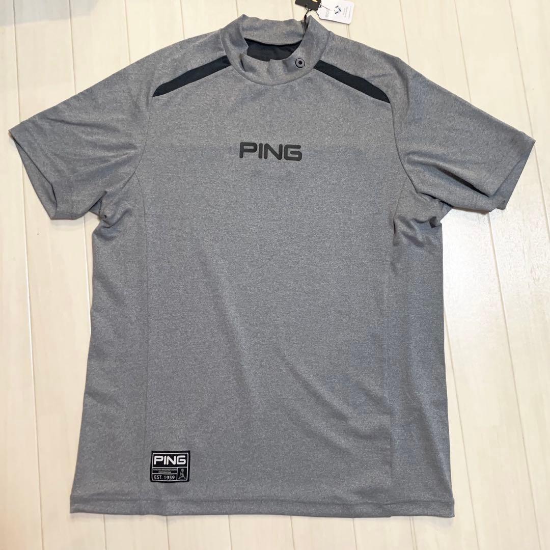 新品■15,400円【ピン　PING】メンズ　半袖　モックネックウェア 3L