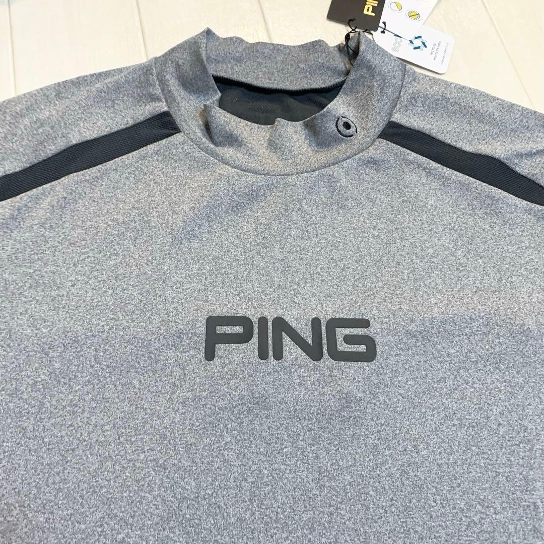 新品■15,400円【ピン　PING】メンズ　半袖　モックネックウェア 3L